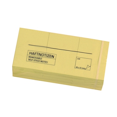Haftnotiz hellgelb, 50x40 mm, 12 Stück Haftnotiz hellgelb, 50x40 mm, 12 Stück