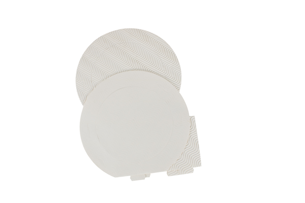 Laternen-Rohlinge, rund, aus 3D-Colorwellpappe, 10 Stück, Farbe wählbar