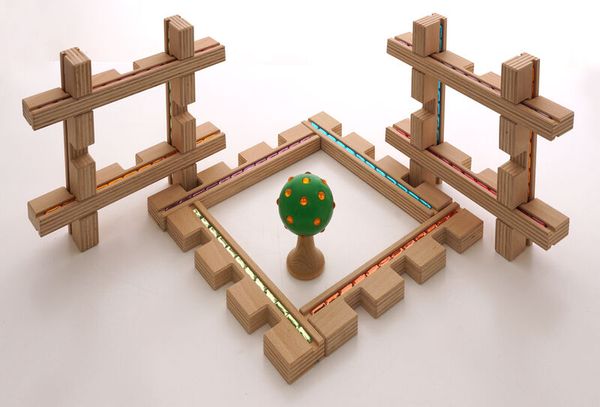 REGENBOGENLAND Lichtleisten, 12 Bausteine + Kasten REGENBOGENLAND Lichtleisten, 12 Bausteine + Kasten