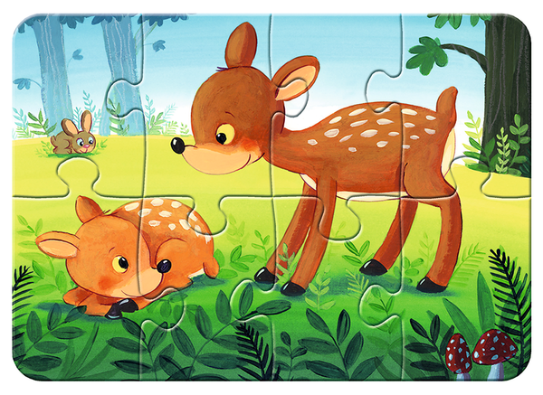 RAVENSBURGER my first puzzles: Kleine Tierfamilien, Kinderpuzzles mit bis zu 8 Teilen, ab 2 Jahre