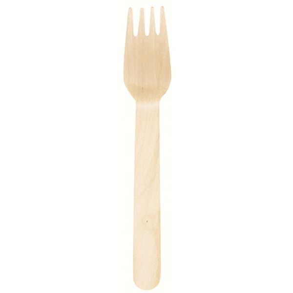 Holzbesteck Gabel, 100 Stück Holzbesteck Gabel, 100 Stück
