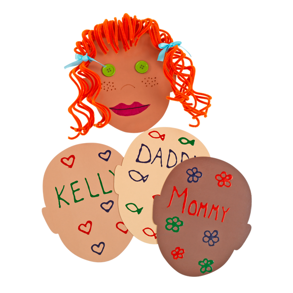 Puppe, Fingerspiel, Puppenkopf, Knetfigur, dekoration