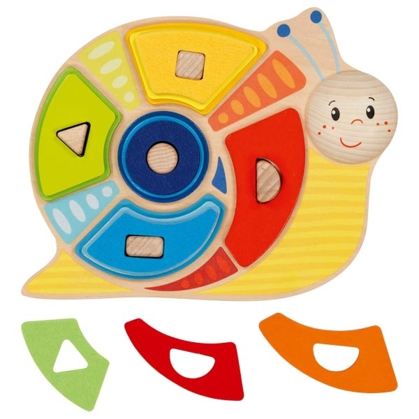 GOKI Farb- und Formensortierspiel Schnecke, 16 Teile, Holz, ab 2 Jahre GOKI Farb- und Formensortierspiel Schnecke, 16 Teile, Holz, ab 2 Jahre
