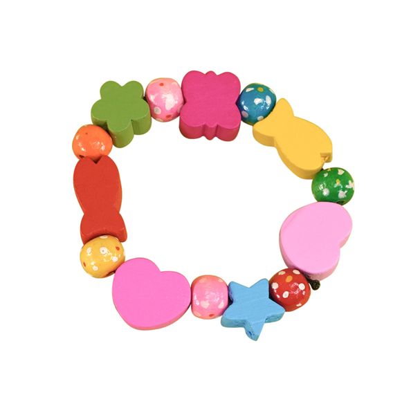 Holzarmband, bunt sortiert, 12 St. Holzarmband, bunt sortiert, 12 St.