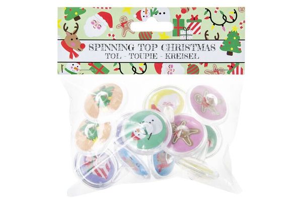 Weihnachtskreisel, 12 Stück