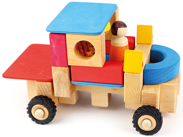 BAUSPIEL Räderbauset M, 16-teiliges Set