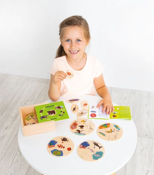 puzzle, memory game, wooden, runde stücke, kinderspielzeug