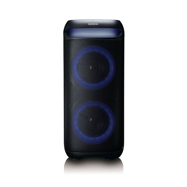 Lenco PA-210BK - PA-Anlage, 100 Watt, Bluetooth®, Frontbeleuchtung
