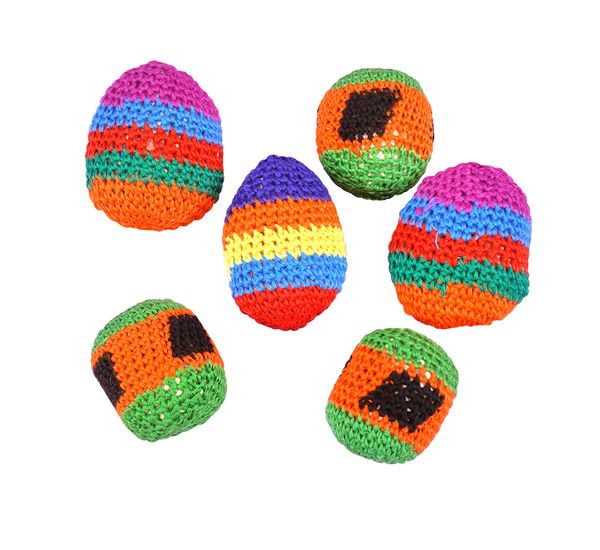 Kick-Ball - Häkelsäckchen, 6 Stück Kick-Ball - Häkelsäckchen, 6 Stück