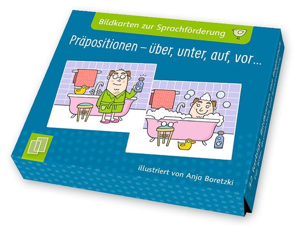 Bildkarten zur Sprachförderung: Präpositionen – über, unter, auf, vor...