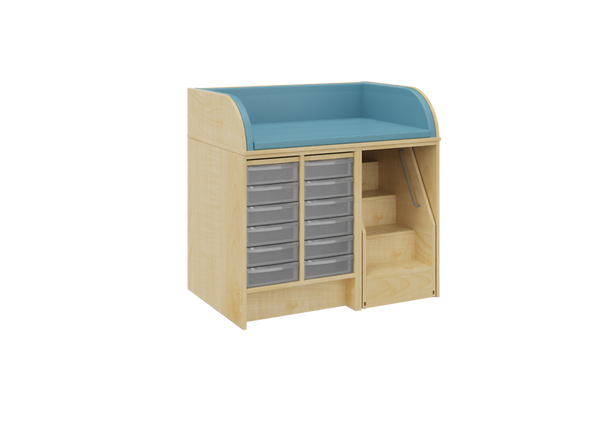 Kinderwerkbank, Holzwerkbank, Rollcontainer, Aufbewahrung, Rollregal