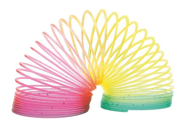 Regenbogenspirale Glitter, 12 Stück