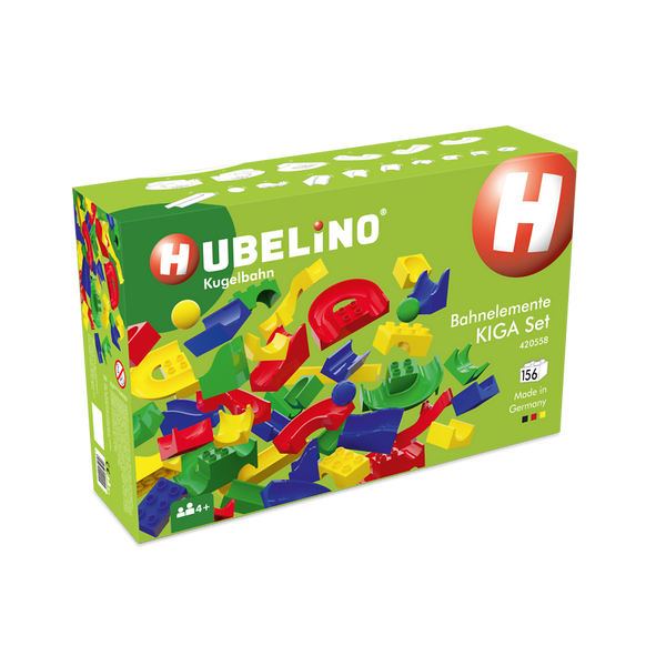 HUBELINO Kita-Kugelbahn Bahnelemente-Set, 156-teilig