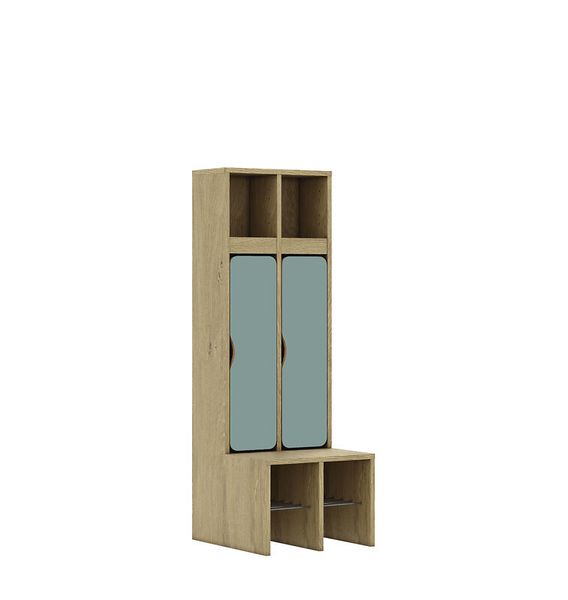 Garderobe Blox, unifarbige Türen, Variante wählbar