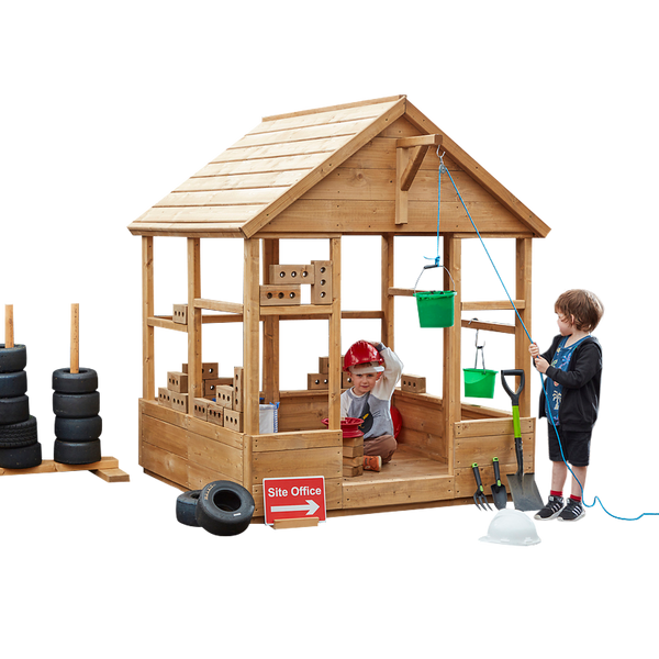 spielhaus, holz, spielset, outdoor, kinder