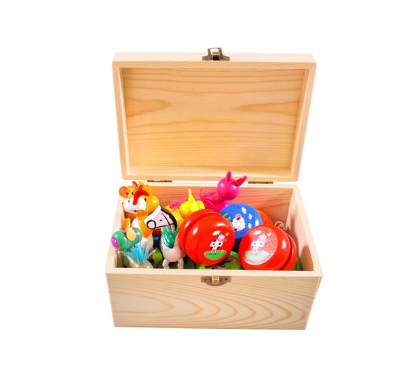 Holzspielebox, 24 Teile Holzspielebox, 24 Teile