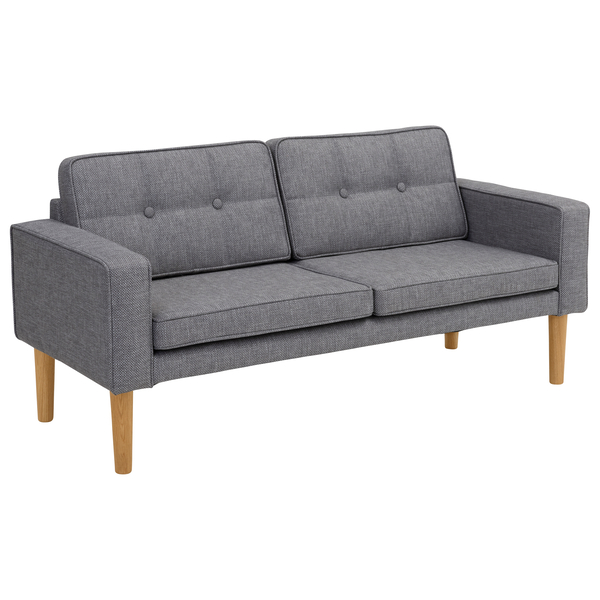 Sofa 2-Sitzer Jules, Sitzhöhe 30 cm, Stoff & Farbe wählbar
