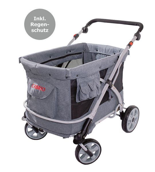 Kinderwagen, Kinderwagenkorb, Stoff, Grau, Verdeckschutz