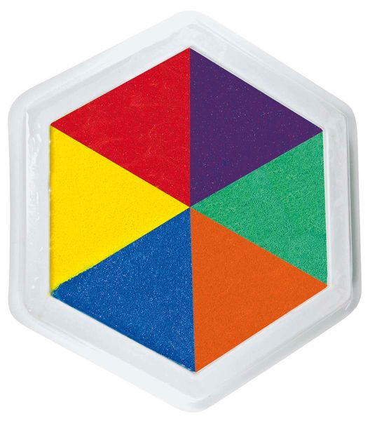 Riesenstempelkissen, Multicolor, 6 farbig