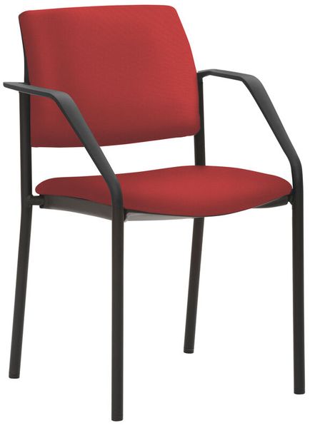 MAYER SITZMÖBEL Stapel-/Konferenzstuhl, 4-Fuß schwarz, 2 Stück
