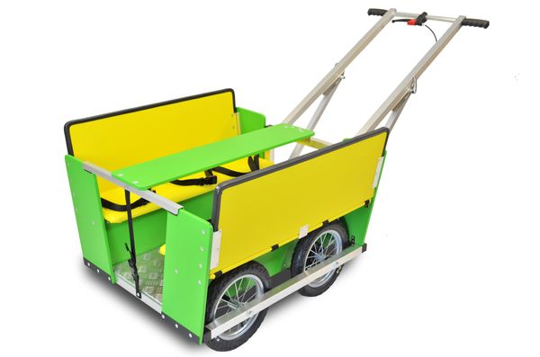 Krippenwagen Fritz Hellgrün-Gelb, 6-Sitzer Krippenwagen Fritz Hellgrün-Gelb, 6-Sitzer