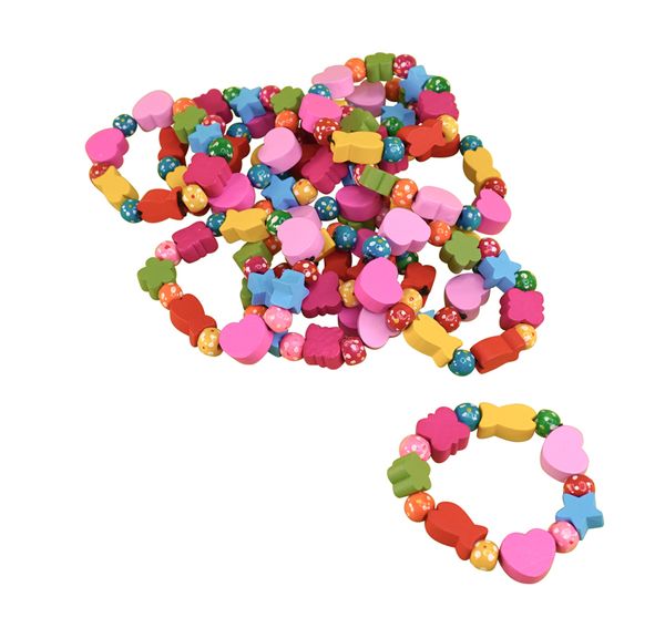 kette, spielzeug, perlen, farben, formen