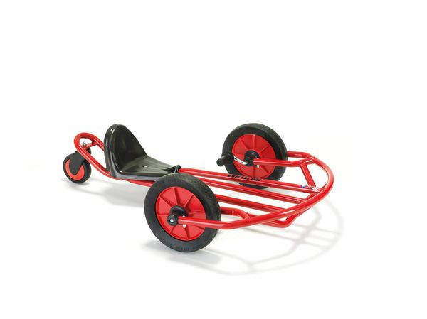 Wagen, Kippwagen, Dreirad, Rot, Metallrahmen