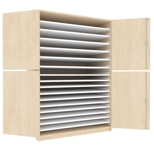 Bildertruhe, Modell B11, 10 + 6 Böden, für Papierformate bis 100 x 70 cm Bildertruhe, Modell B11, 10 + 6 Böden, für Papierformate bis 100 x 70 cm