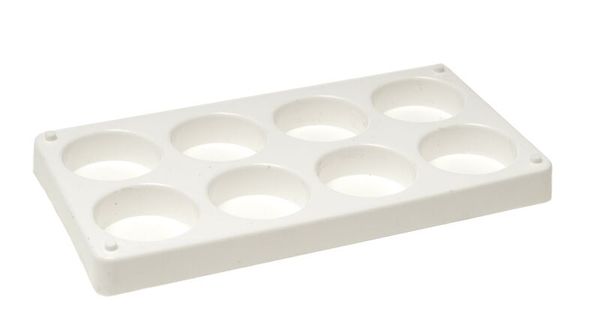 8er Tempera-Palette, unbefüllt, für 55 mm Blöcke