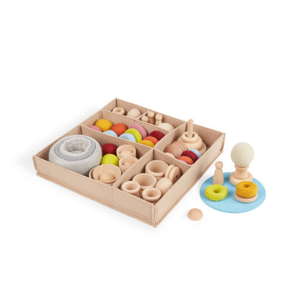 GUIDECRAFT Loose Parts-Set, Holz & Filz (U3)