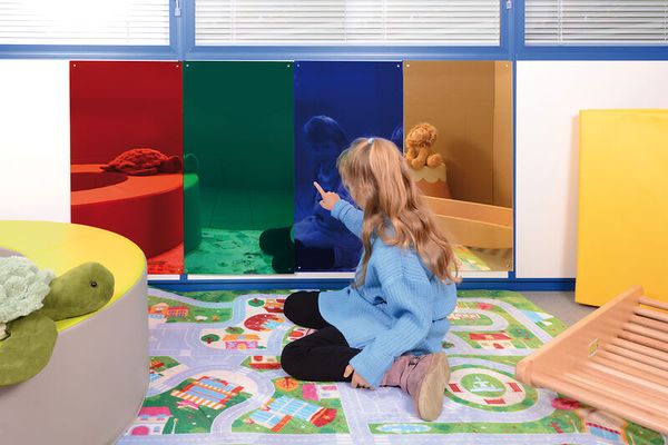 kindergarten, playroom, child, toy, rug