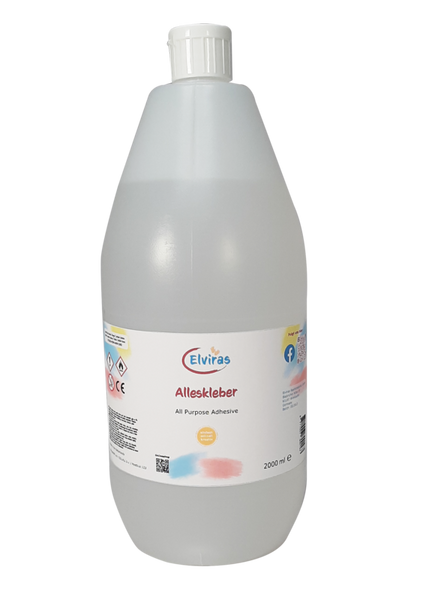 ELVIRAS Alleskleber (mit Lösungsmittel), 2.000 ml ELVIRAS Alleskleber (mit Lösungsmittel), 2.000 ml