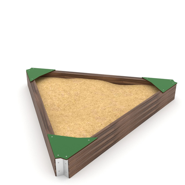 Dreiecksandkasten, 2,54 x 2,21 x 28 cm