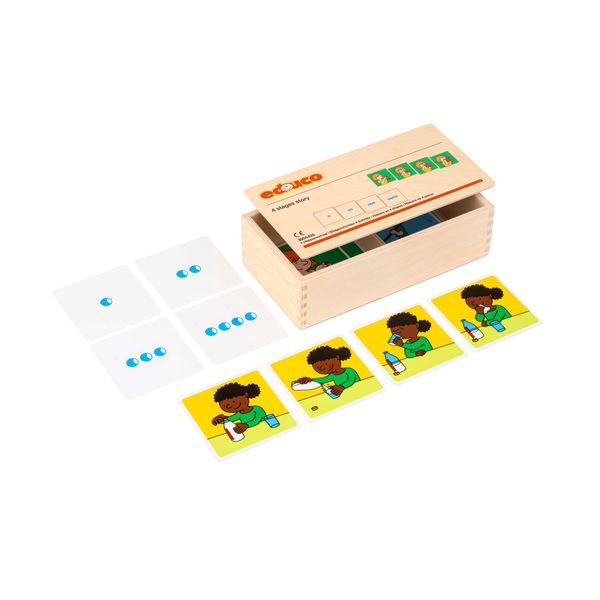 karten, spielkarten, holzbox, domino, illustration