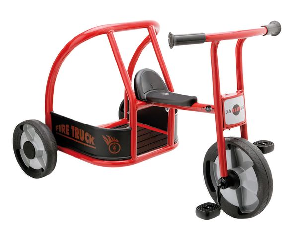 Kinderfahrrad, Dreirad, Pedalrad, rot, Stahlrahmen