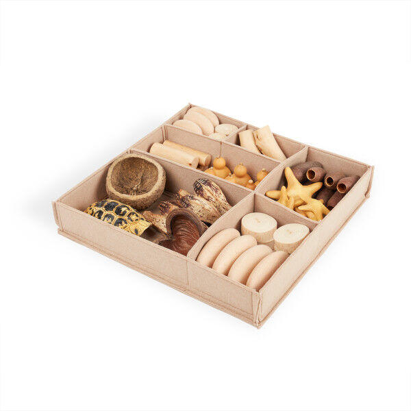 GUIDECRAFT Loose Parts-Set, Natur-Geometrie (U3)