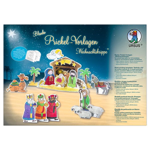 Blanko Prickelvorlagen Weihnachtskrippe Blanko Prickelvorlagen Weihnachtskrippe