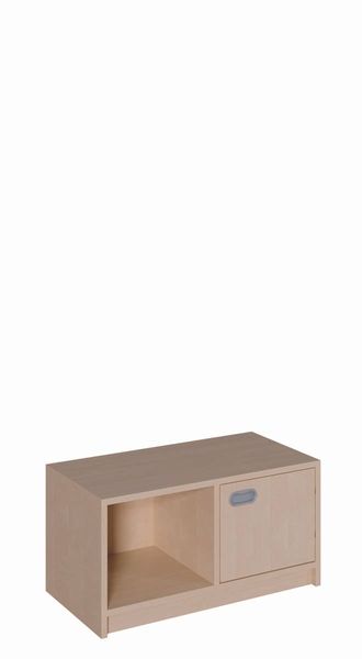 Schrank mit 1 Tür und 1 offenen Fach (B/H/: 102 x 40 x 40 cm)