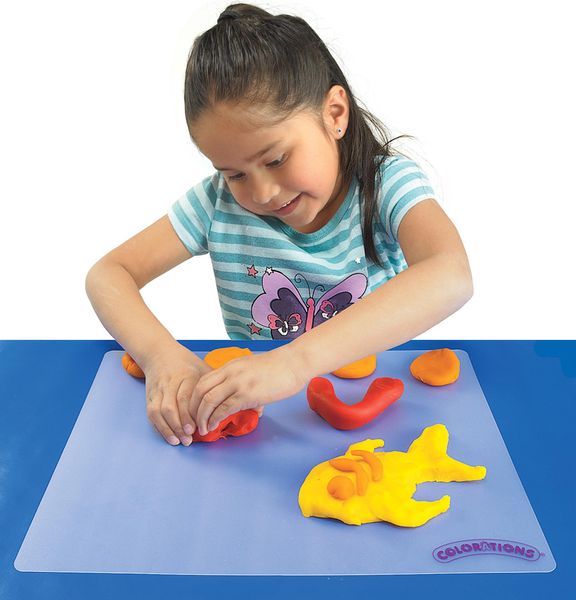 6 transparente Knet- und Malmatten 38 x 30 cm, Kunststoff 6 transparente Knet- und Malmatten 38 x 30 cm, Kunststoff