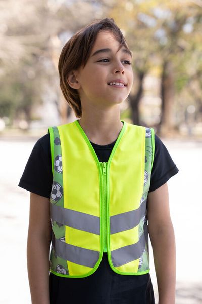 Warnweste Kinder mit Reißverschluss, versch. Größen & Motiven, 1 Stk.