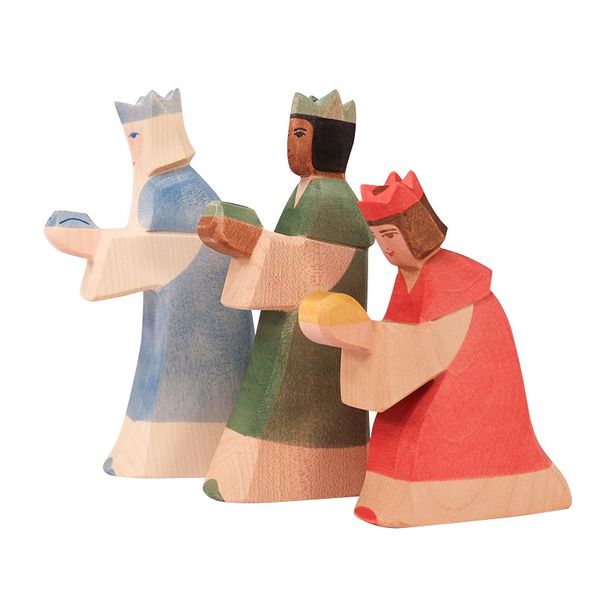 Holzfigur, Schnitzfigur, Drei Könige, Holzspielzeug, Figurengruppe