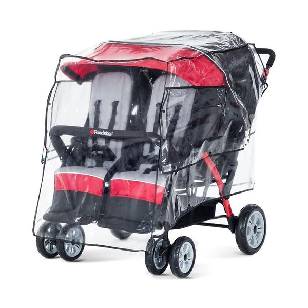 Regenschutz für Krippenwagen LX4 und Quad Sport - 4 Sitzer