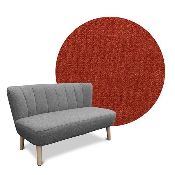 sofa, grau, Stoff, zweisitzer, runder Teppich