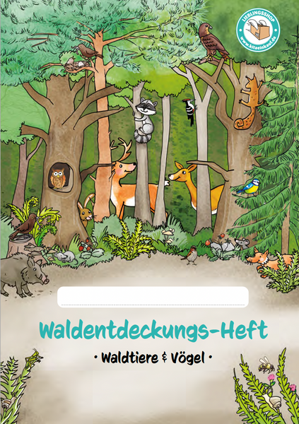 Waldtiere, Vögel, Tierwelt, Wald illustration, Dekoration