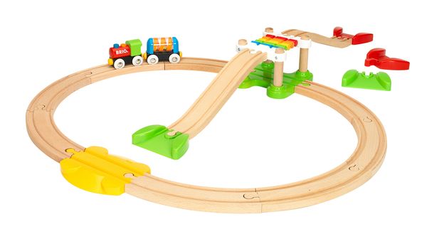 Holzspielzeug, Zugbahn, Rundbahn, Schienenbahn, Kinderbahn