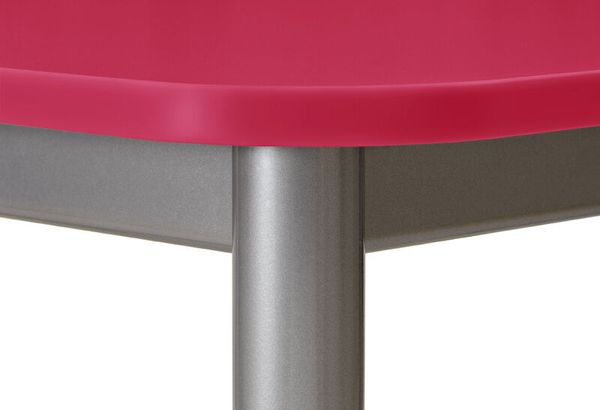 MATHOU Tisch-Stuhl-Kombination mit Metallbeinen - 4 Stühle, 1 quadratischer Tisch