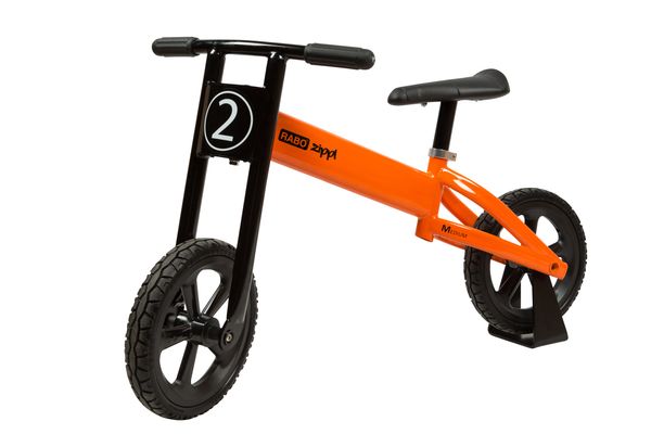 Kinderfahrrad, Laufrad, 3-4 Jahre, orange, Gummireifen