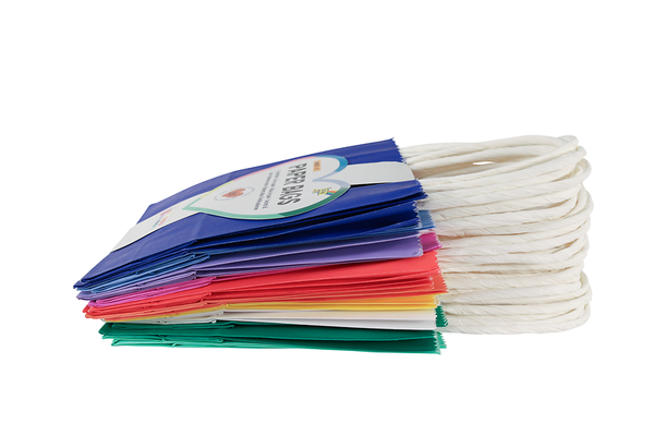 FOLIA Papiertüten S, Kraftpapier, farbig sortiert, 20 Stück