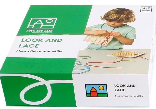 TOYS FOR LIFE look and lace - Designs fädeln, ab 3 Jahre TOYS FOR LIFE look and lace - Designs fädeln, ab 3 Jahre