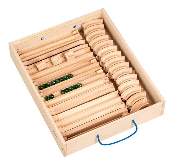 EDUCO Join Clips Murmelbahnelemente 66 tlg. inkl. 2 Arbeitskarten im Holzkasten EDUCO Join Clips Murmelbahnelemente 66 tlg. inkl. 2 Arbeitskarten im Holzkasten